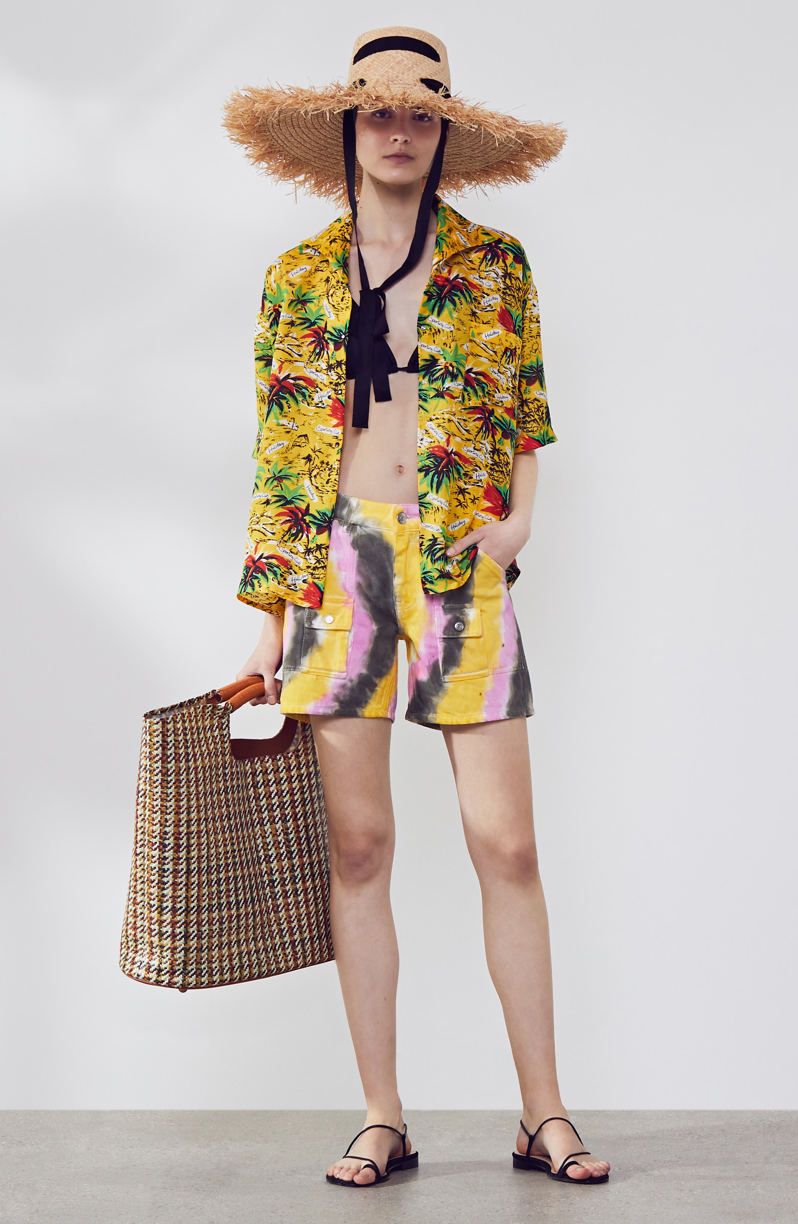 GANNI,
                                                Colored Wash Denim Shorts,
                                                Alternate thumbnail 2, color,
                                                700