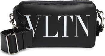 Valentino Black and White Valentino Garavani VLTN Crossbody Bag Valentino  Garavani