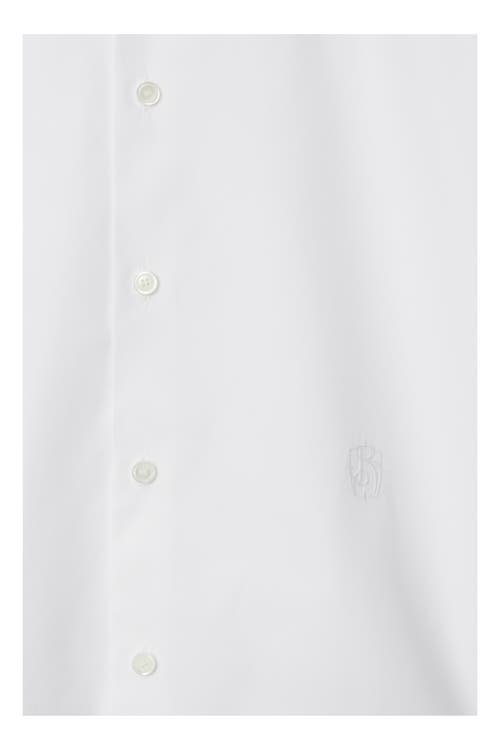 Shop Burberry Cotton Shirt In White