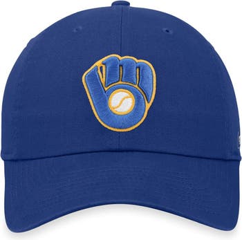 Men's Nike Royal Milwaukee Brewers Cooperstown Collection Wordmark