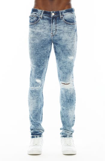 HVMAN HVMAN STRAT RIPPED SUPER SKINNY JEANS