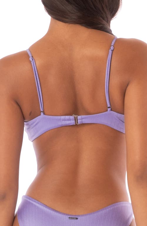 Shop Maaji Bia Lavander Wisteria Reversible Bikini Top In Lavender