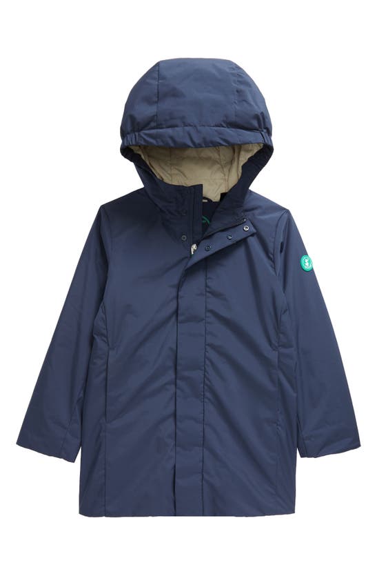 Save The Duck Kids' Uli Recycled Polyester Jacket In Navy