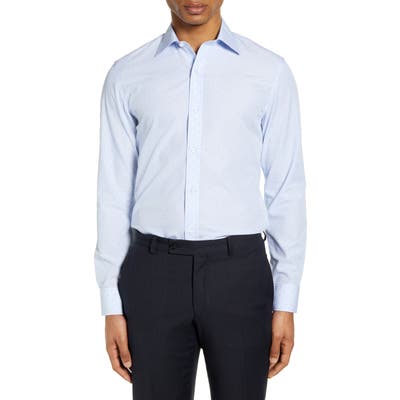 Bonobos Slim Fit Dot Dress Shirt - Blue
