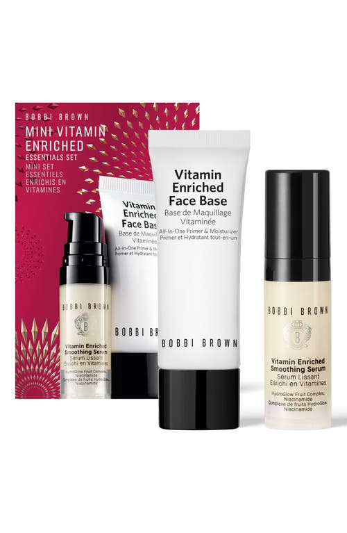 Shop Bobbi Brown Mini Vitamin Enriched Moisturizer And Serum Set $36 Value In No Color