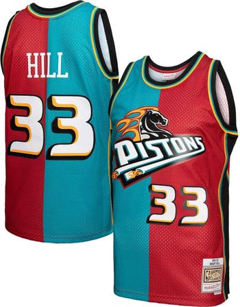 Official Detroit Pistons Grant Hill Mitchell X Ness T Shirt
