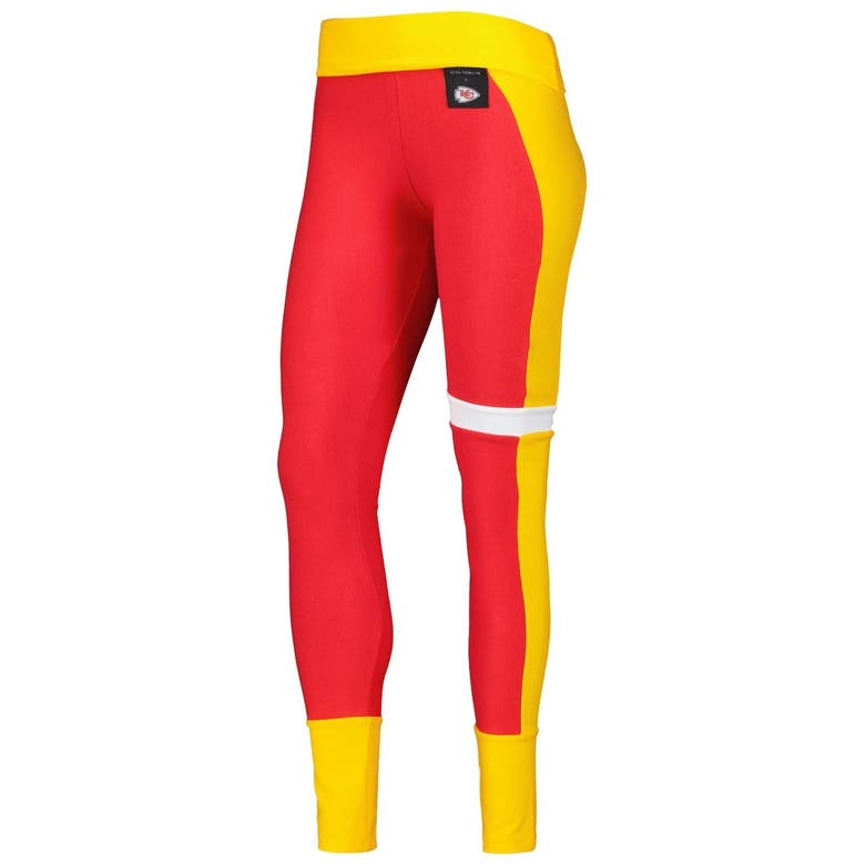 Kansas City Chiefs Paint Leggings, Red/Gold