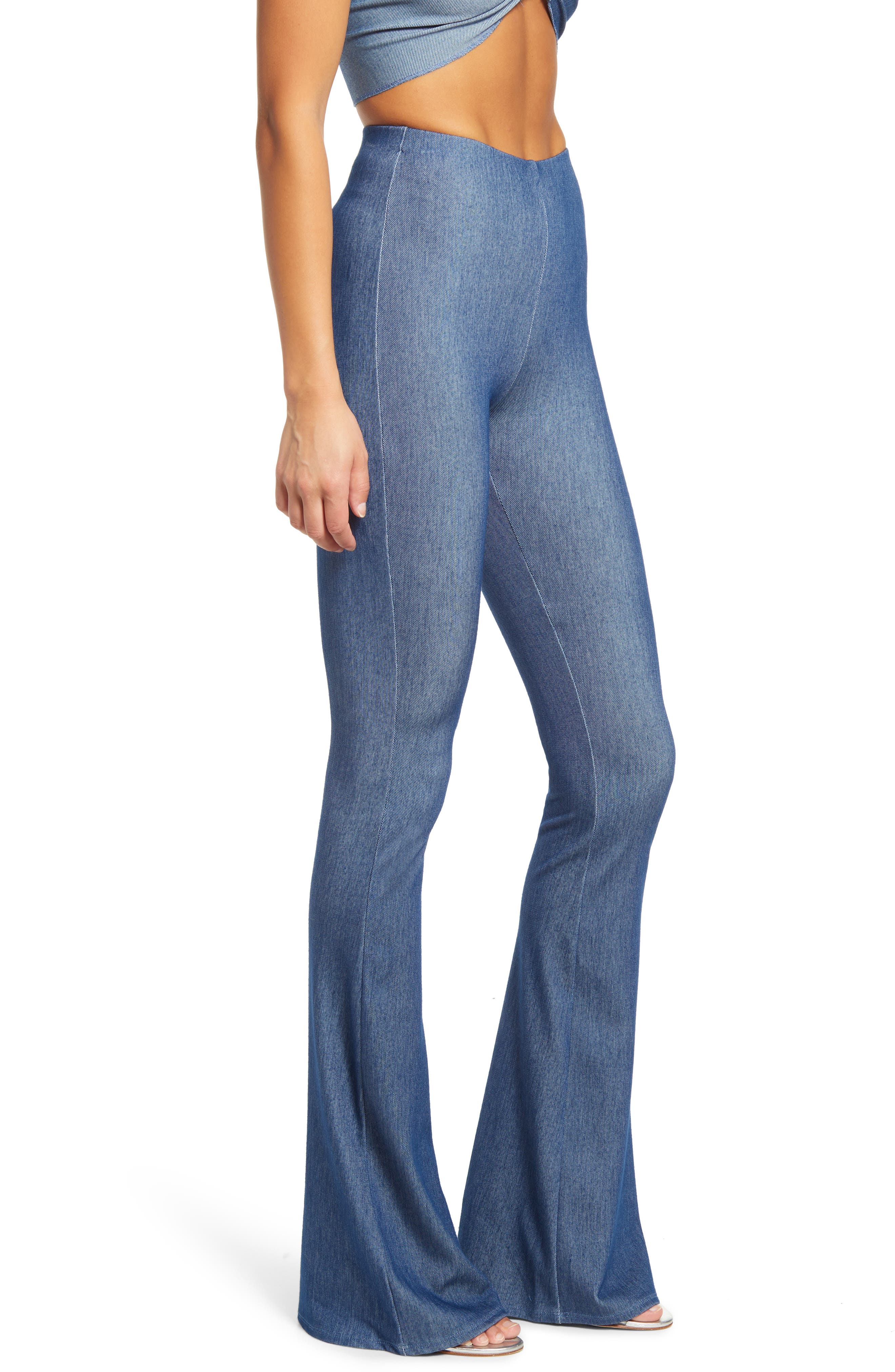 Naked Wardrobe High Waist Flare Pants 