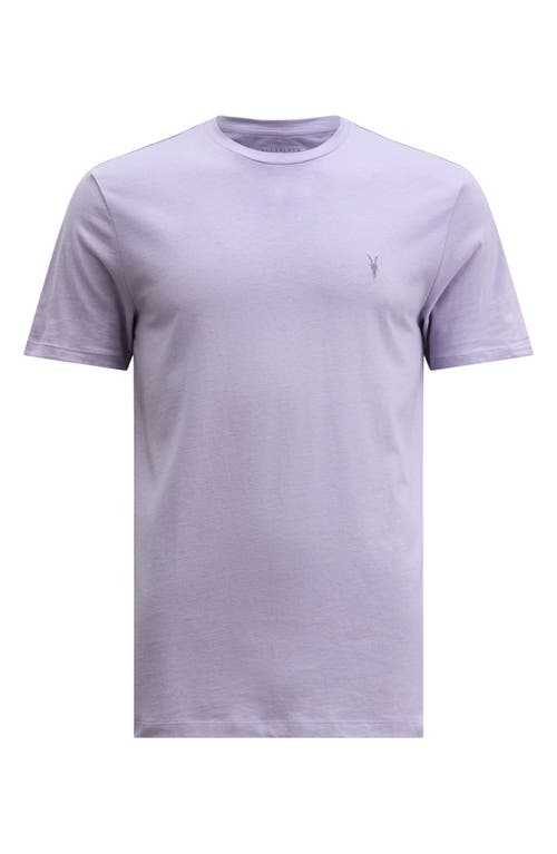 Shop Allsaints Brace Cotton T-shirt In Floyd Purple