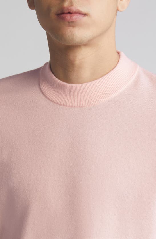 Shop Open Edit Short Sleeve Sweater In Pink Beach