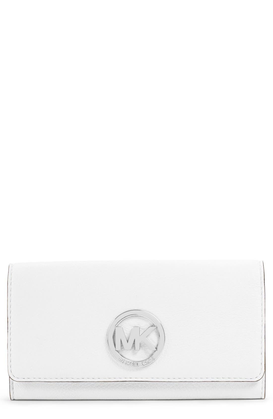 michael kors fulton wallet silver