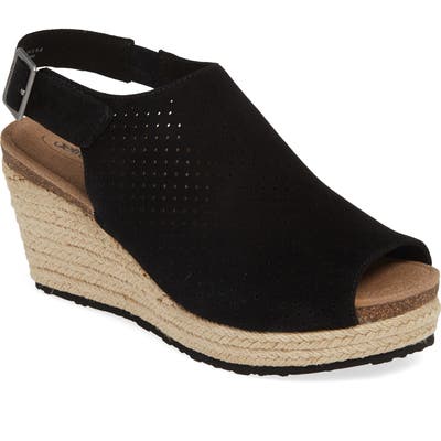 Aetrex Sheery Espadrille Wedge - Black
