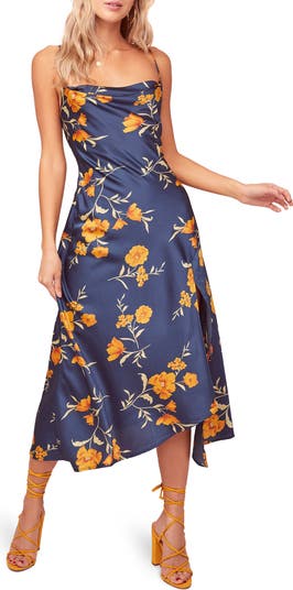 ASTR the Label Gaia Floral Print Sleeveless Midi Dress Nordstrom