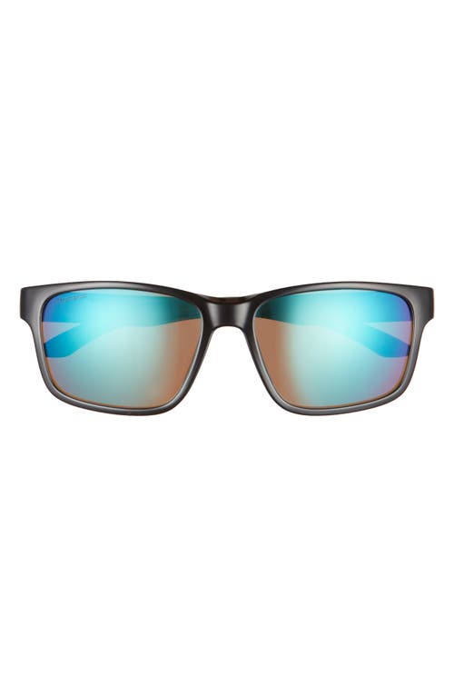 Smith Basecamp 58mm Chromapop™ Polarized Sport Sunglasses In Black Jade/opal Mirror
