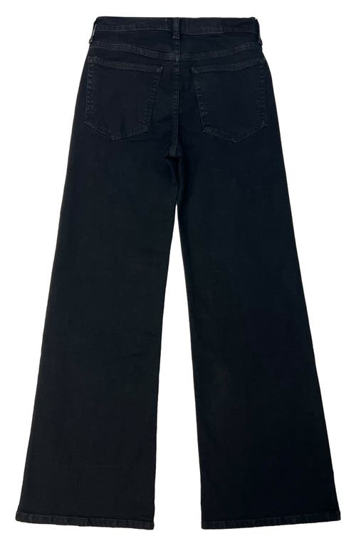 Shop Etica Ética Romi French Wide Leg Jeans In Onyx