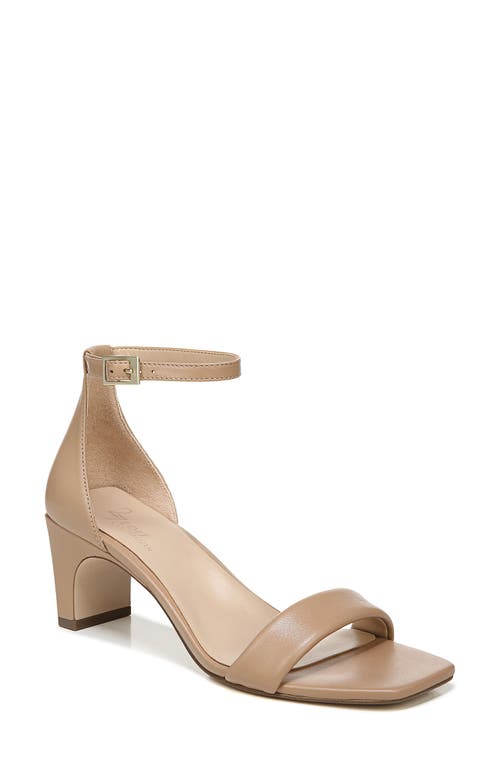 Iriss Ankle Strap Sandal in Taupe Leather