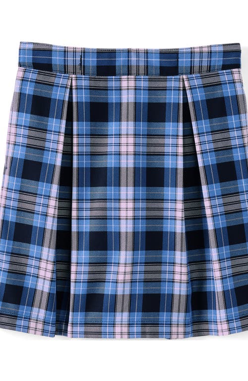 LANDS' END LANDS' END SCHOOL UNIFORM GIRLS PLAID SKORT TOP OF KNEE