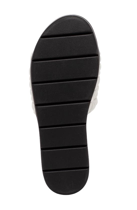 Linea Paolo Leah Slide Sandal In White Fabric
