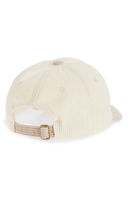 Shop Melrose And Market Corduroy Baseball Cap In Ivory Combo