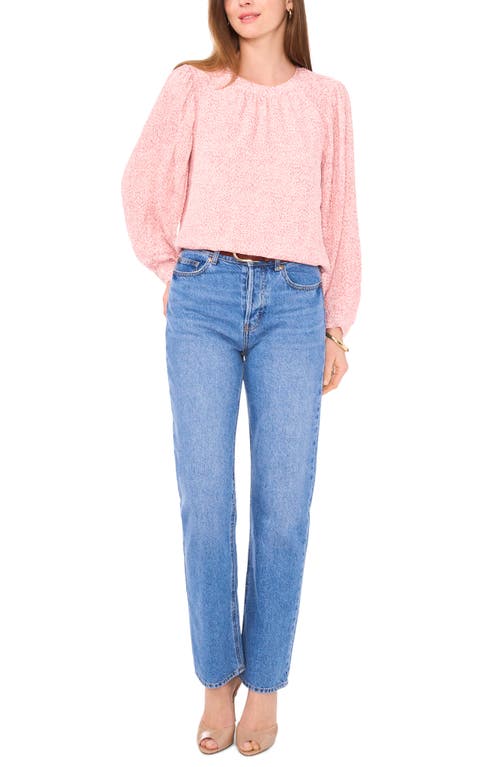 Shop Vince Camuto Balloon Sleeve Top In Pink Orchid
