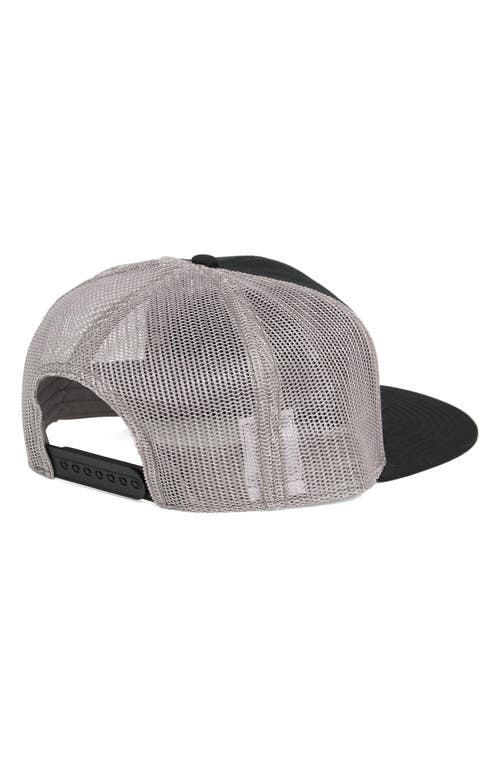 Shop Black Clover Cash Snapback Trucker Hat In Grey/black