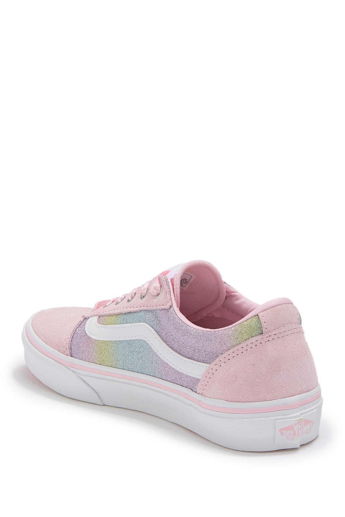 vans ward glitter rainbow