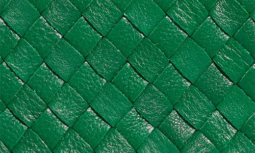 Aimee Kestenberg Bali Leather Wallet Crossbody Bag In Kelly Green Woven