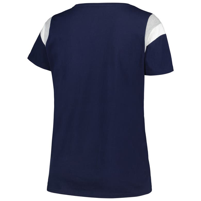 Shop Profile Navy New York Yankees Plus Size Scoop Neck T-shirt