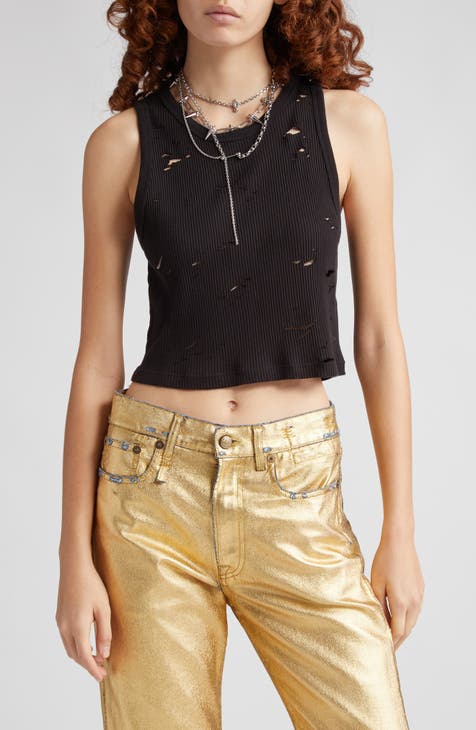 Womens Olive Tank Ex-Black at AG Jeans Official Store