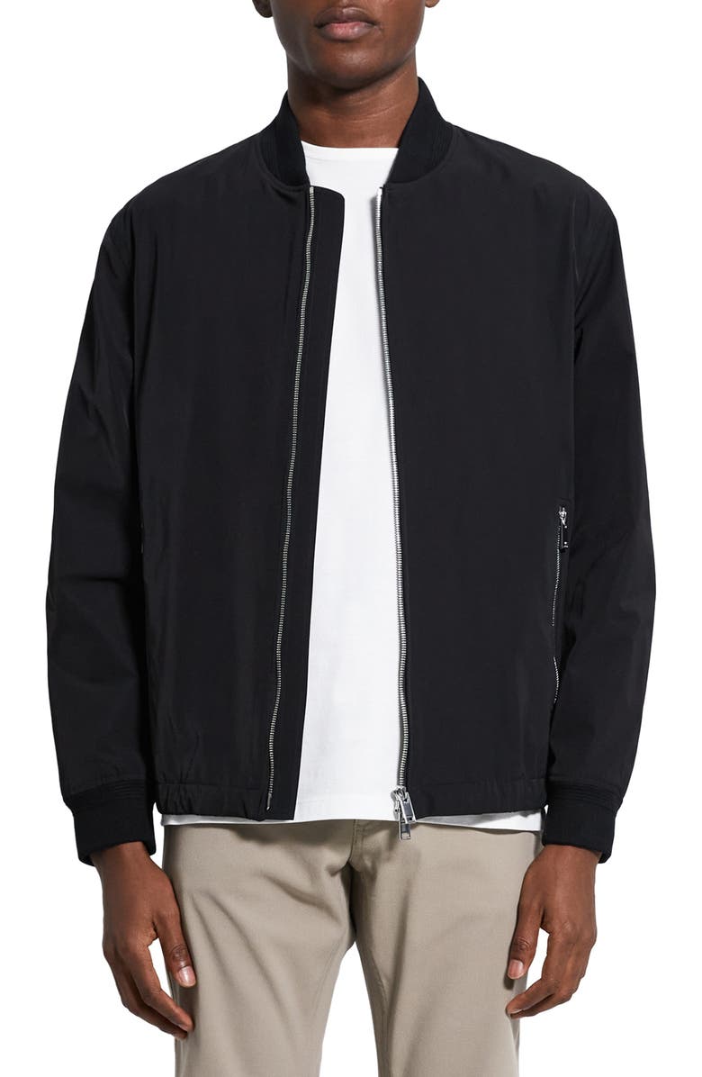 Theory City Foundation Tech Water Resistant Twill Bomber Jacket | Nordstrom