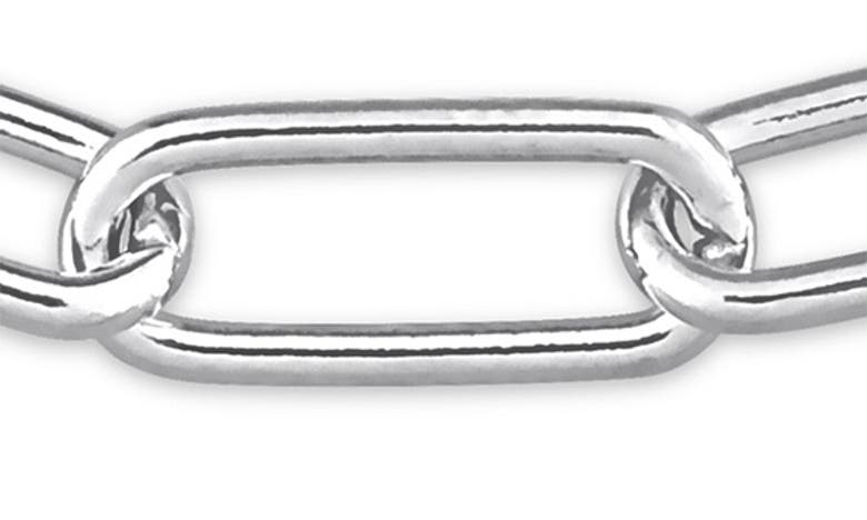 Shop Delmar Paper Clip Chain Bracelet In Silver