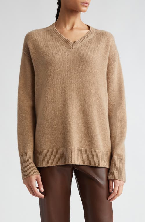 Max Mara Orion Cashmere V-Neck Sweater Camel at Nordstrom,