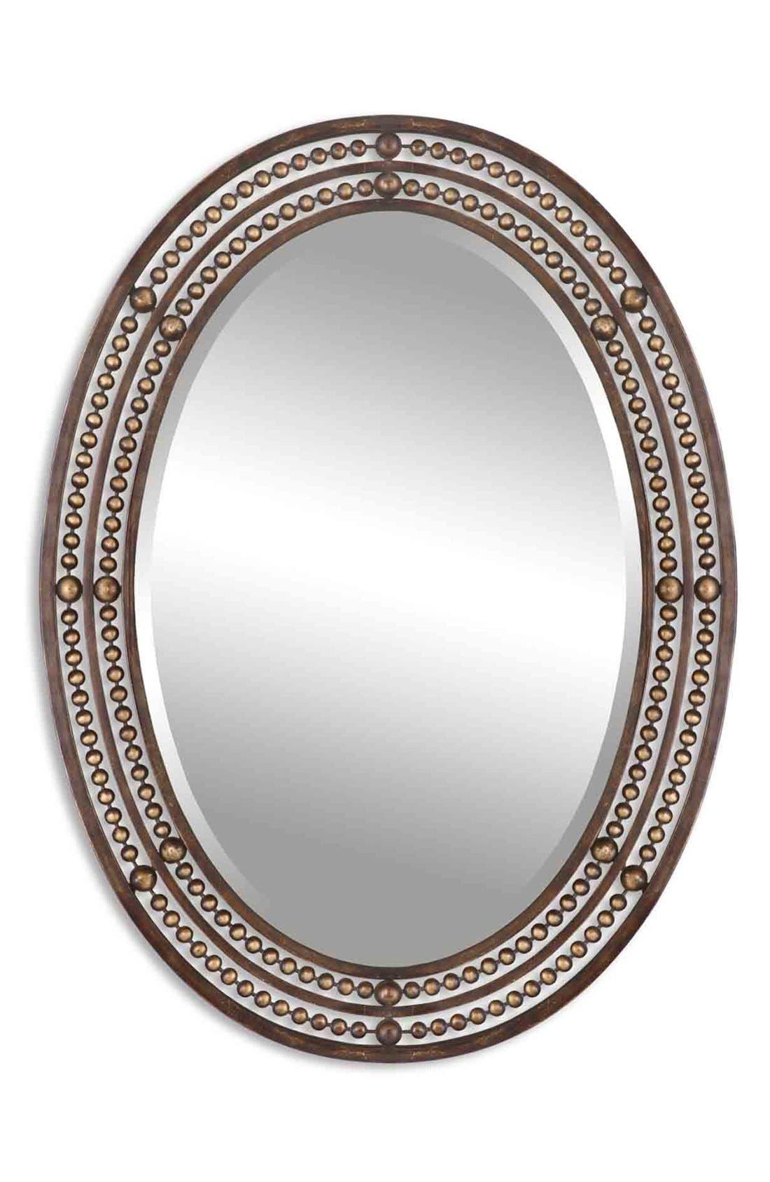 Uttermost 'Matney' Distressed Bronze Oval Wall Mirror Nordstrom