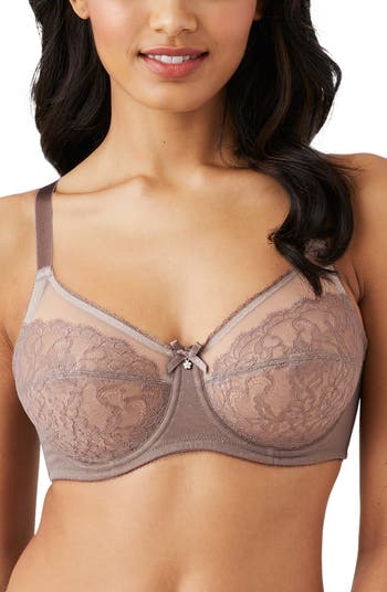 Women’s Jessica Simpson Grey Floral & Lace Bra, 42DD, New Without Tags 
