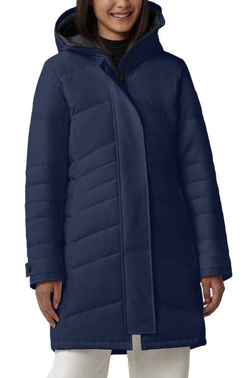 Canada Goose Lorette Water Resistant 625 Fill Power Down Parka in Atlantic Navy at Nordstrom, Size Large