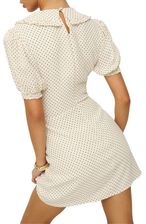 REFORMATION REFORMATION KAYLIA TIE NECK MINIDRESS