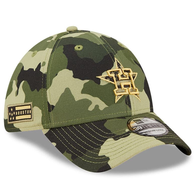 New Era Camo Houston Astros 2022 Armed Forces Day 39thirty Flex Hat ...