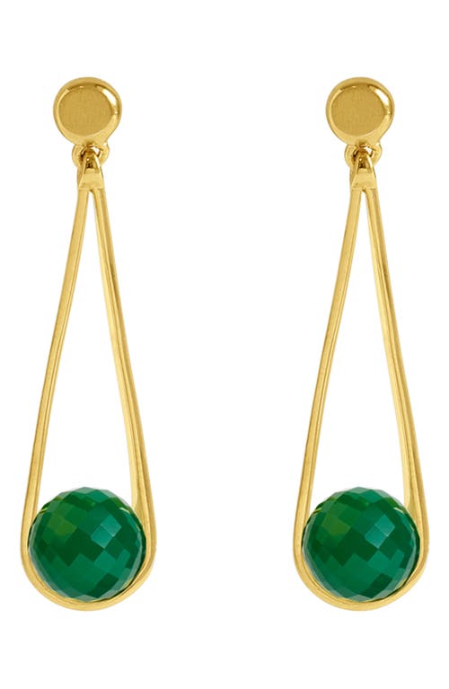 Dean Davidson Mini Ipanema Drop Earrings In Green