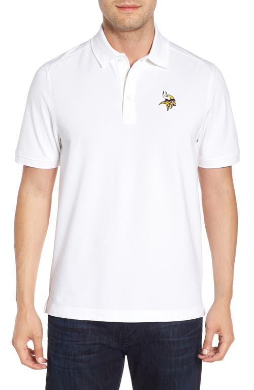 Cutter & Buck Minnesota Vikings - Advantage Regular Fit DryTec Polo White at Nordstrom,