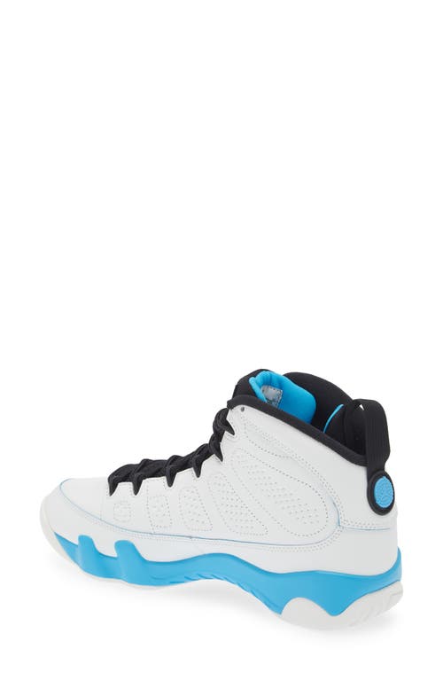 Shop Jordan Air  9 Retro 'powder Blue' High Top Sneaker In Summit White/black/dark Blue