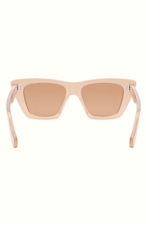 Shop Celine 51mm Cat Eye Sunglasses In Shiny Orange/roviex