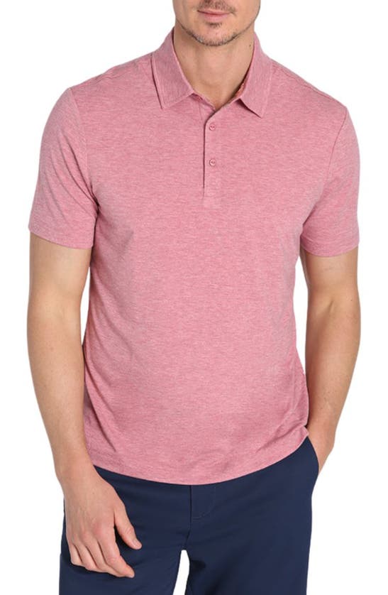 Jachs Stretch Polo In Pink