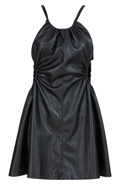 Absence of Colour Begga Cutout Faux Leather Dress in Black