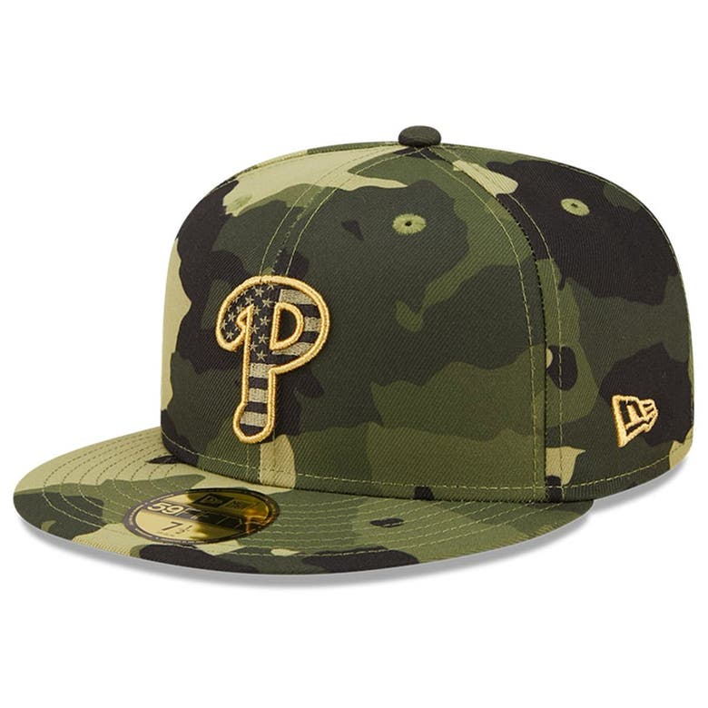 New Era Camo Philadelphia Phillies 2022 Armed Forces Day On-field ...