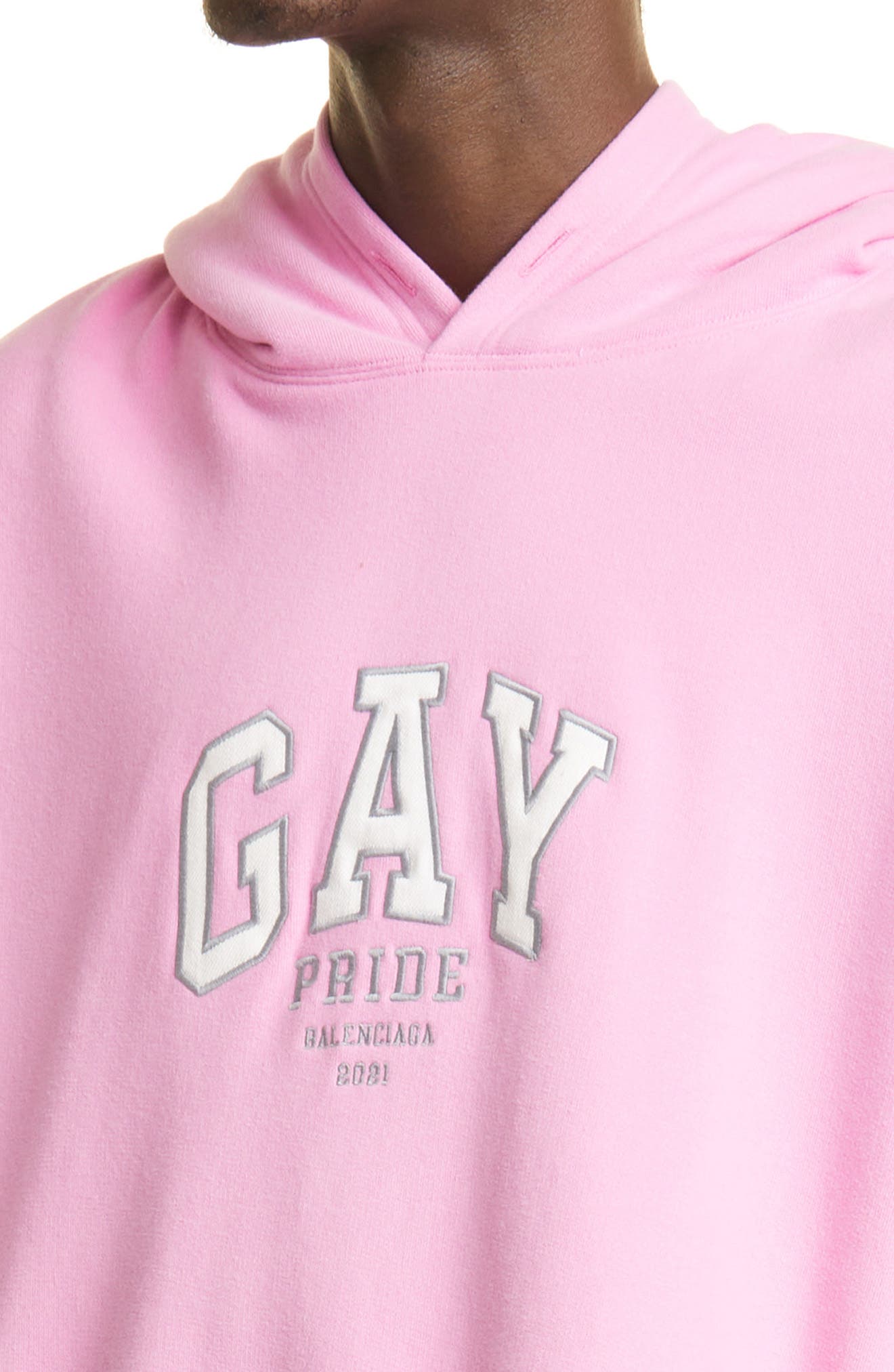 gay pride balenciaga hoodie