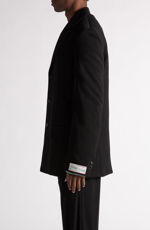 Bottega Veneta Fluid Matte Jersey Jacket In 1000 Black