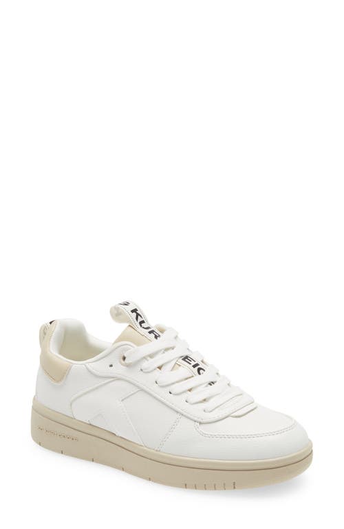 KG Kurt Geiger Kurt Geiger Landed Faux Leather Sneaker in Natural