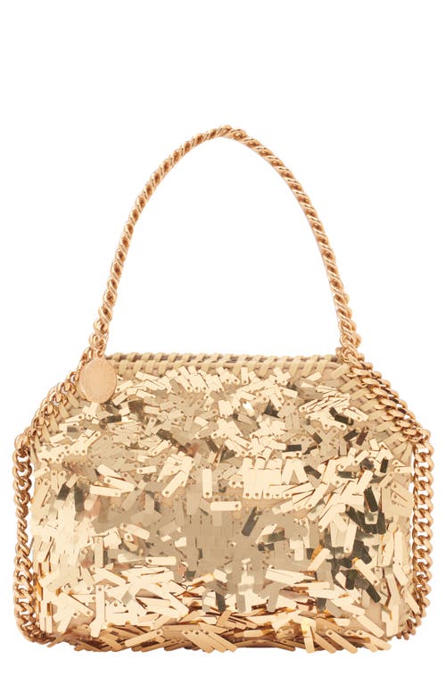Stella McCartney Mini Falabella Confetti Shoulder Bag in 8250 Gold at Nordstrom