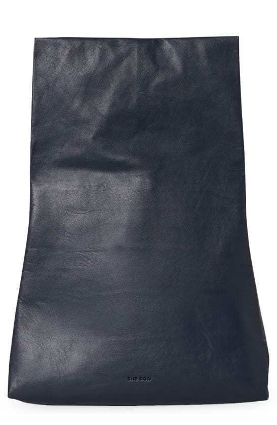 The Row Glove Small Clutch Bag In Nubuck Leather In Black