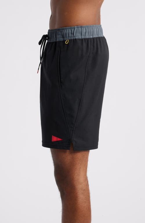 Florence Standard Issue Water Repellent Swim Trunks In Black